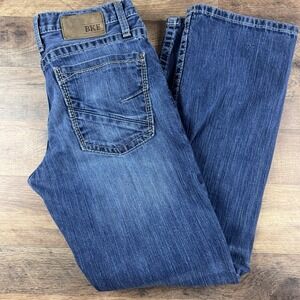 BKE Jake Bootleg Blue Denim Jeans Button Zip 5-Pocket Design 31R